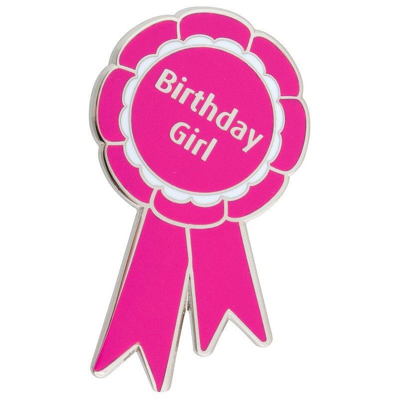 birthday girl' badge by planet apple | notonthehighstreet.com