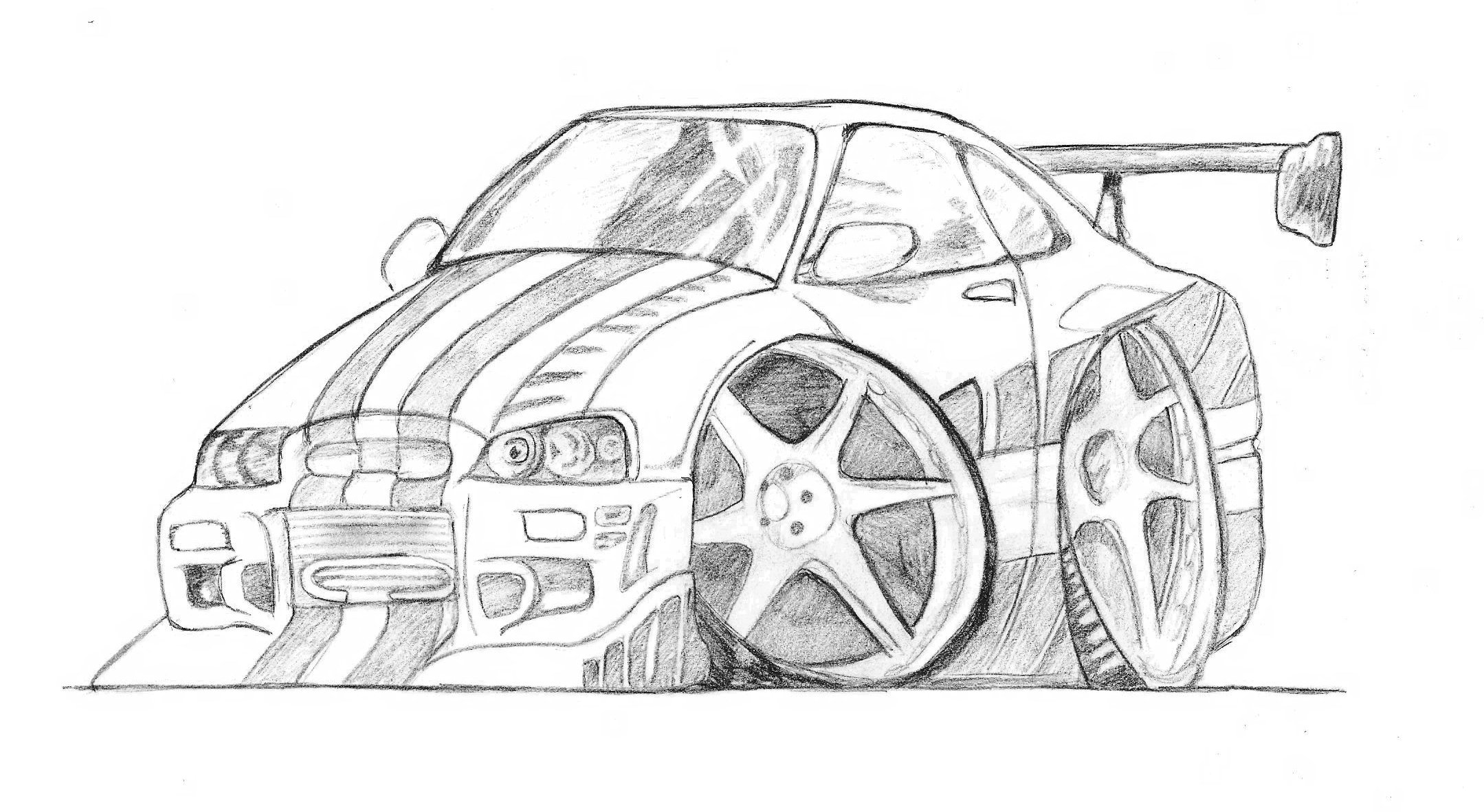 Car Drawings For Beginners - HD Photos Gallery