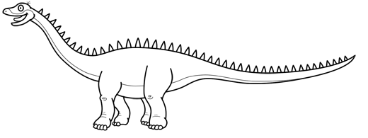 Simple Dinosaur Drawings - Gallery