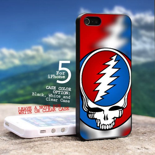 Grateful Dead Lightning Bolt - Design For iPhone 5 Black Case ...
