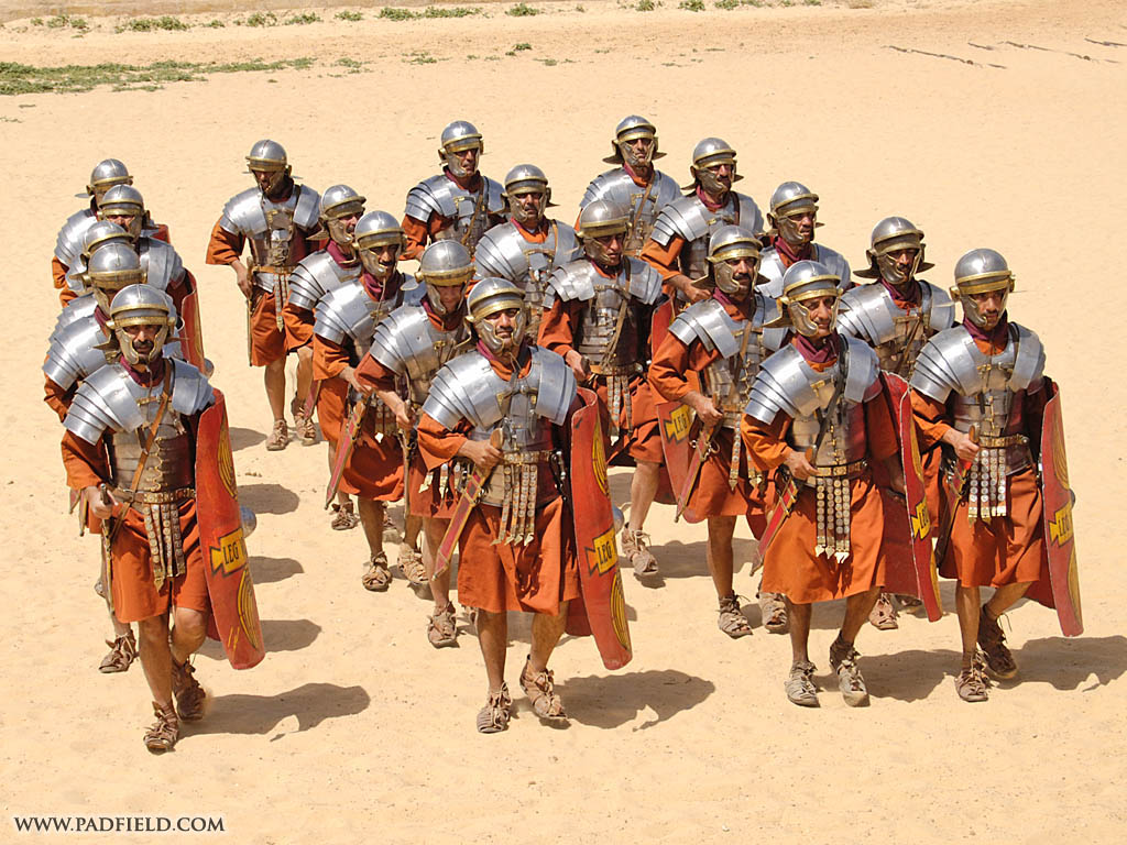 Roman Army Reenactment | Photographs of formations, shields ...