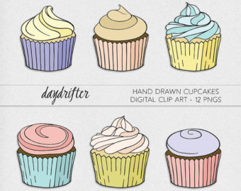 hand drawn cupcake – Etsy
