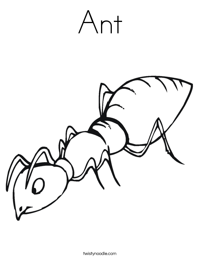 Free Bible Coloring Page Ant, Free Printable Ant Coloring Pages ...