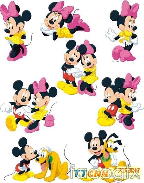 Variety of Disney Mickey Mouse vector | Vector cartoon