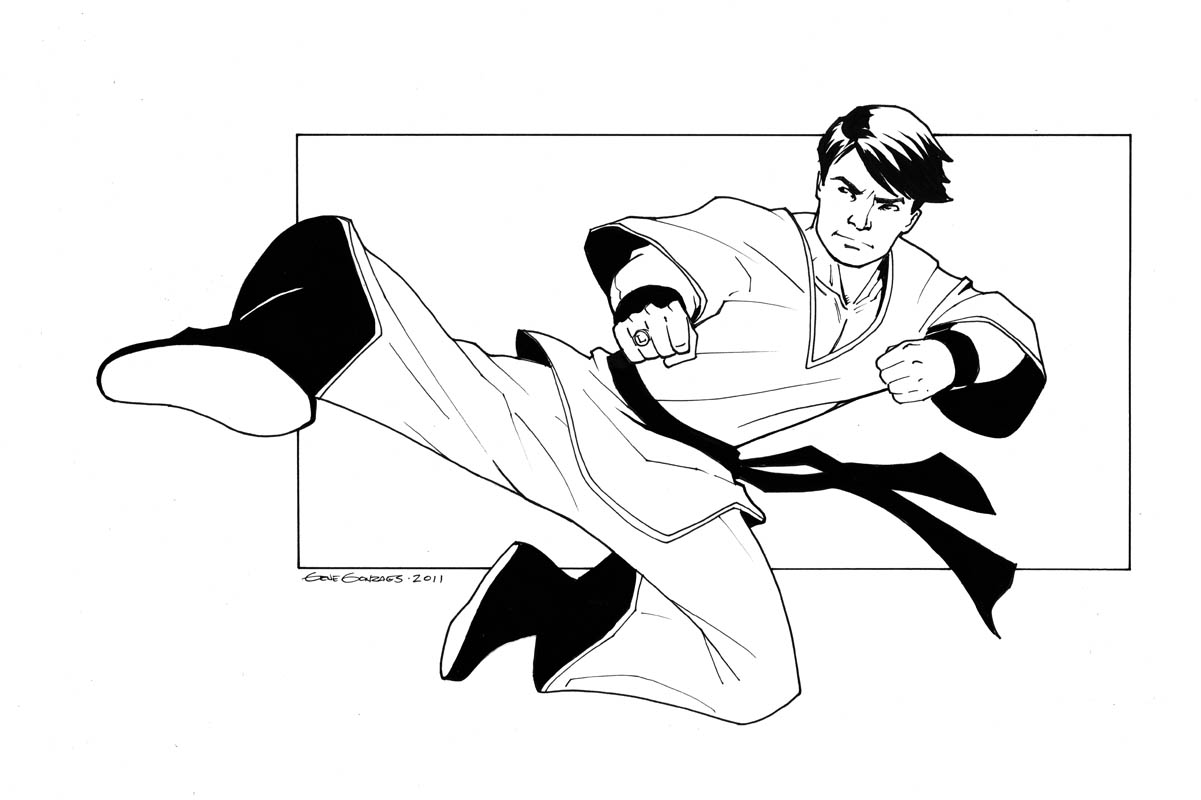 karate cartoon Colouring Pages (page 3)