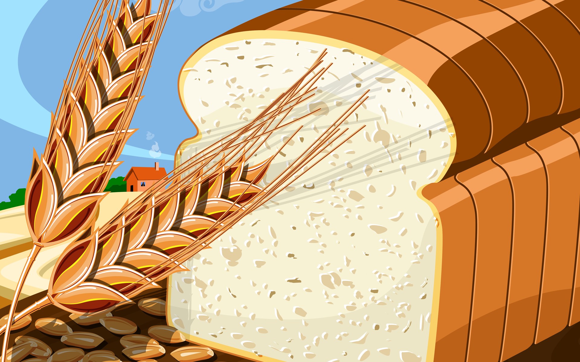PSD Food illustrations 3161 wheat bread clip art Wallpapers - HD ...