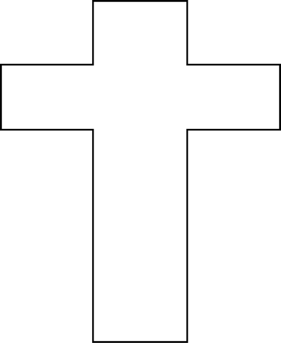 Black and White Easter Cross Clip Art - Black and White Easter ...