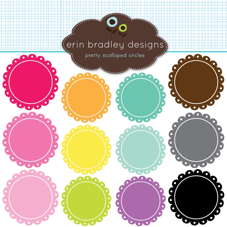 Scalloped Frames Clipart Clip Art Personal & Commercial Use ...