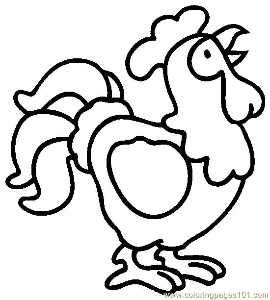Chicken Coloring Page 0001 (16) coloring page - Free Printable ...