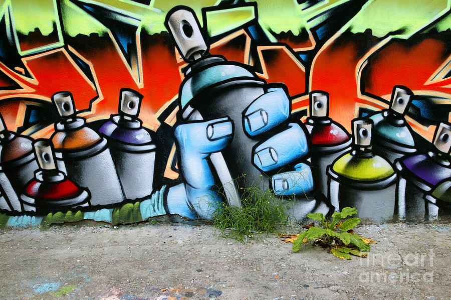 Graffiti Spray Cans by Richard Thomas