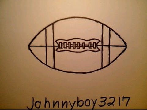 How To Draw A Football como dibujar una pelota de futbol NFL ...