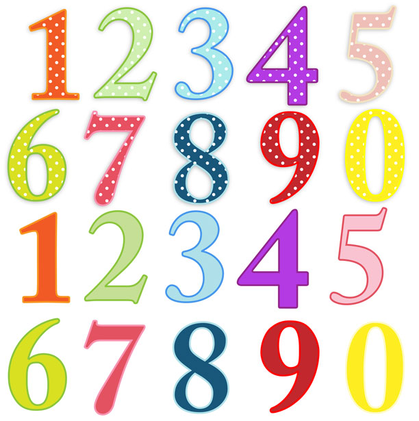Numbers Colorful Clip-art | Clipart Panda - Free Clipart Images