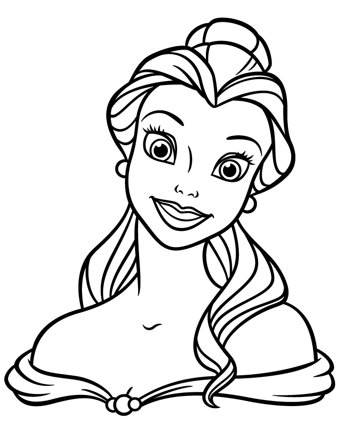 Princess Belle Coloring Pages