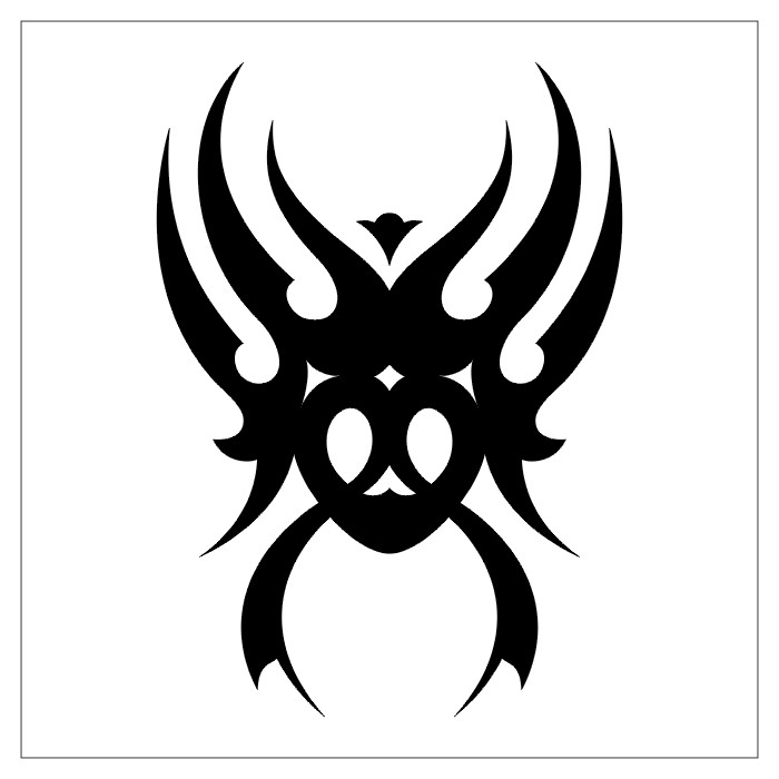 Tribal Black Spider Shoulder Tattoo Design Image black and white ...