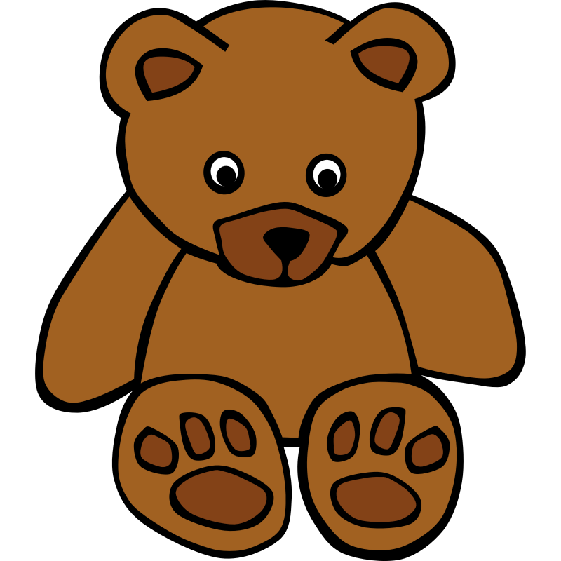 Clipart - Simple Teddy Bear