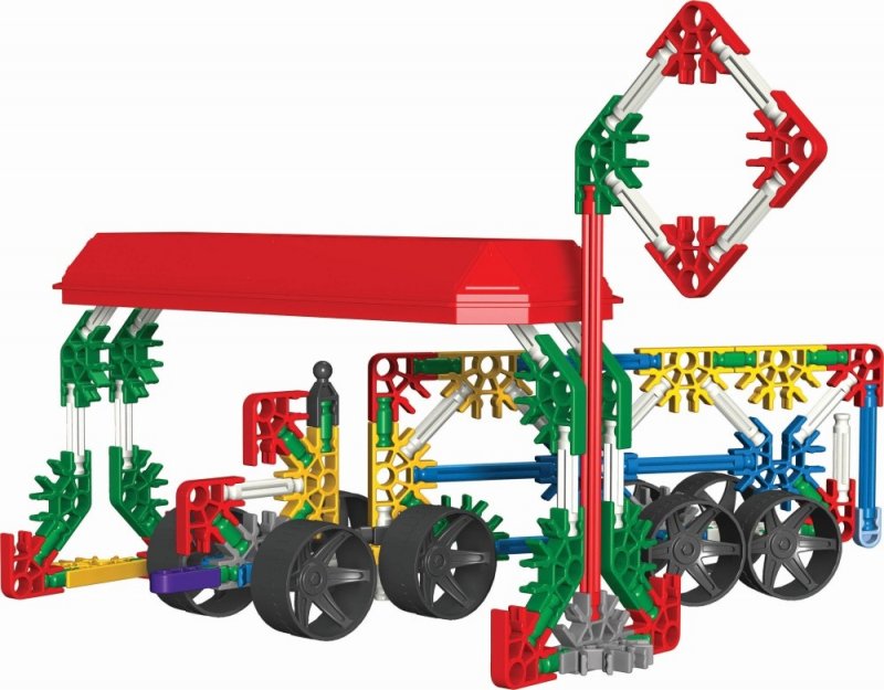 K'Nex Gas Station Building Set with 2 vehicles