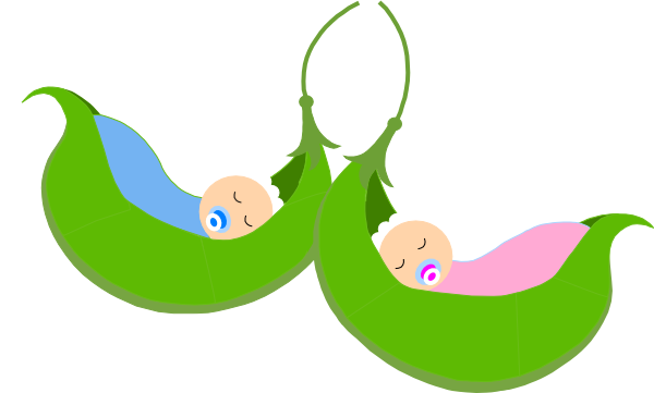 Two Peas In A Pod clip art - vector clip art online, royalty free ...