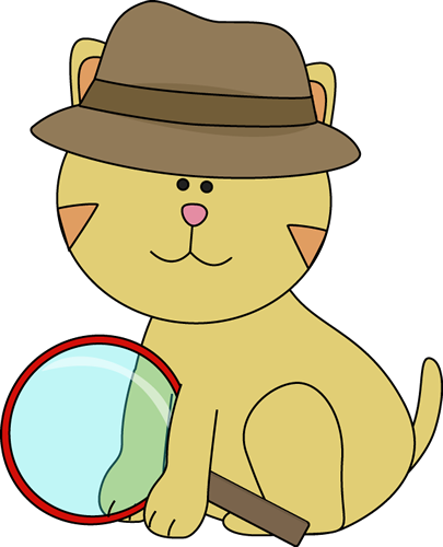 Detective Cat Clip Art - Detective Cat Image