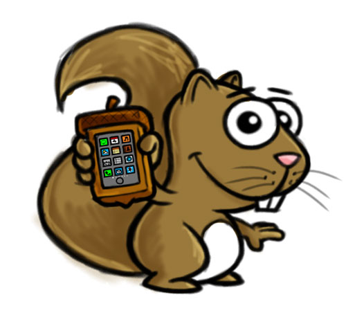 Nut Case Cartoon Squirrel with Acorn iPhone Case Logo - Coghill ...