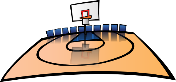 Cartoon Basketball Court Clip Art at Clker.com - vector clip art ...