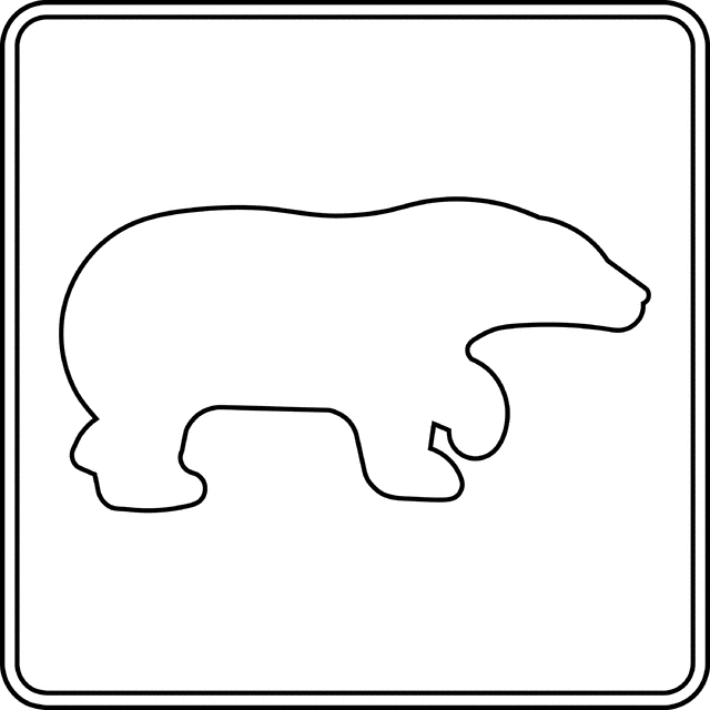 Bear Viewing Area, Outline | ClipArt ETC