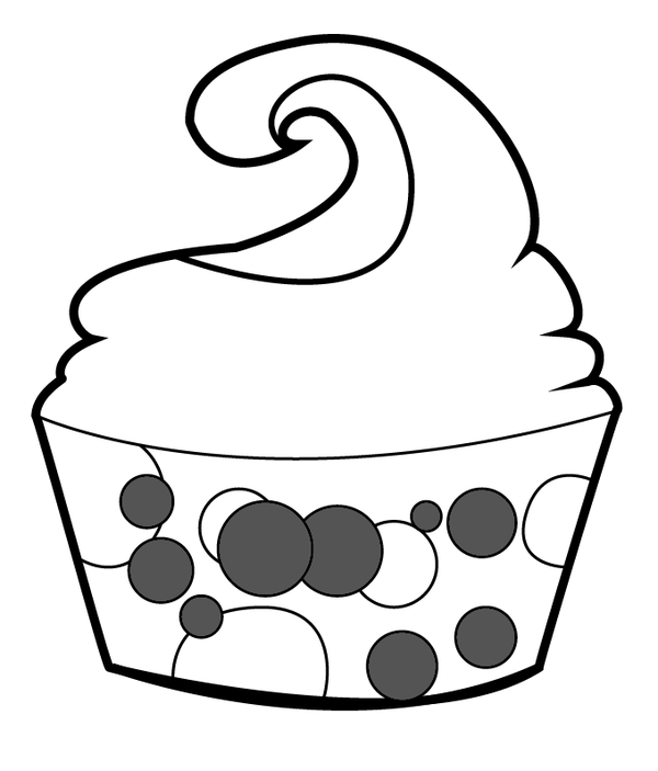 eatingrecipe.com Cupcake With Candle Outline Clip Art
