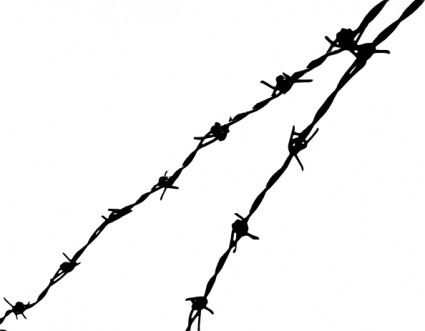 Barbed Wire clip art Free vector in Open office drawing svg ( .svg ...