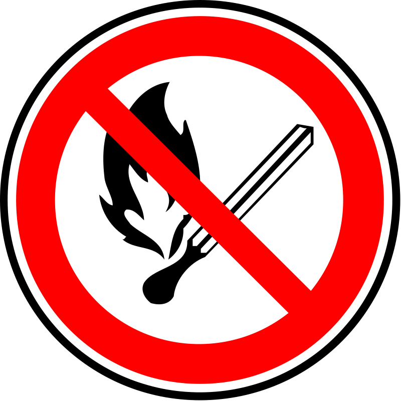 Fire Forbidden Sign Clip Art Download