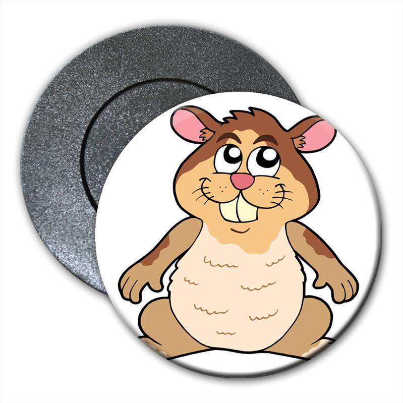 Cute Cartoon Hamster with Hige Smile Teeth Fridge Magnet | eBay