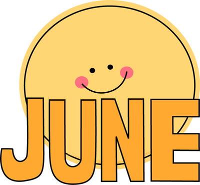 Month of June Sun Clip Art - Month of June Sun Image