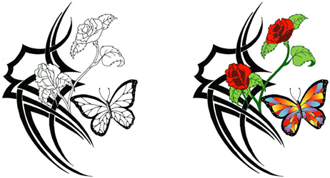 Black And White Flower Tattoo Designs - ClipArt Best