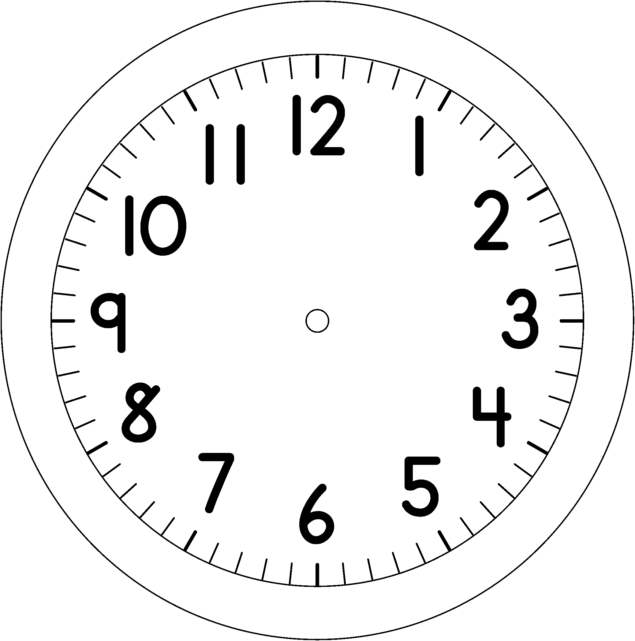 Images For > Colorful Clock Clipart
