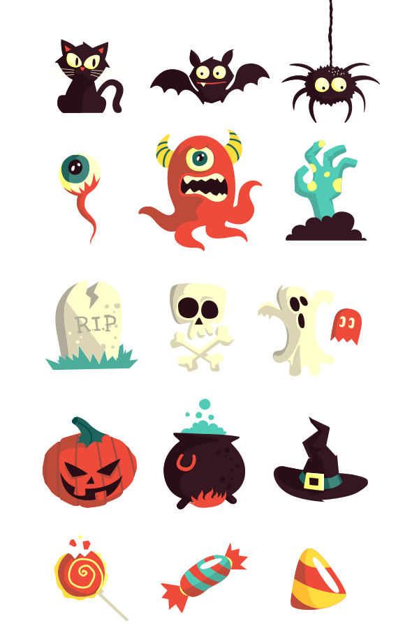 elements design: halloween vector art pack (ai) :: okilla :: http ...