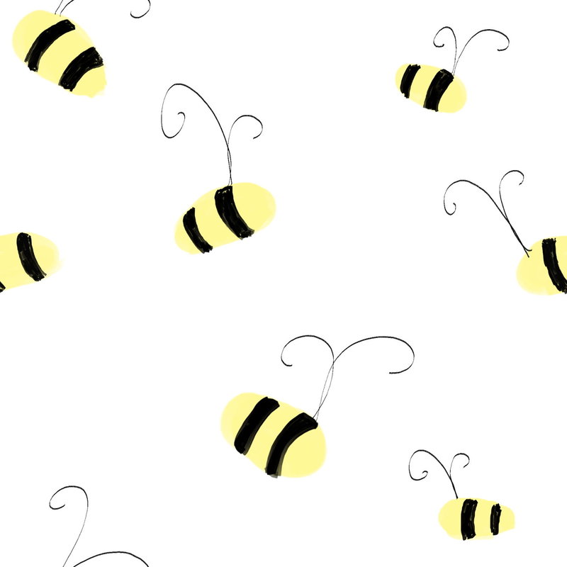 Bees_pattern___tileable_by_ ...