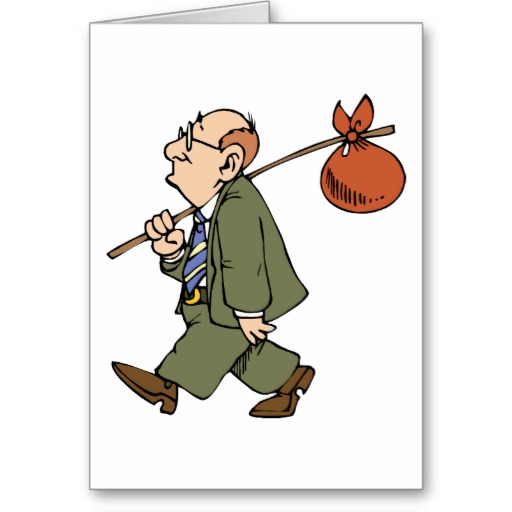 Funny Cartoon Male Man Walking Postcards | Zazzle