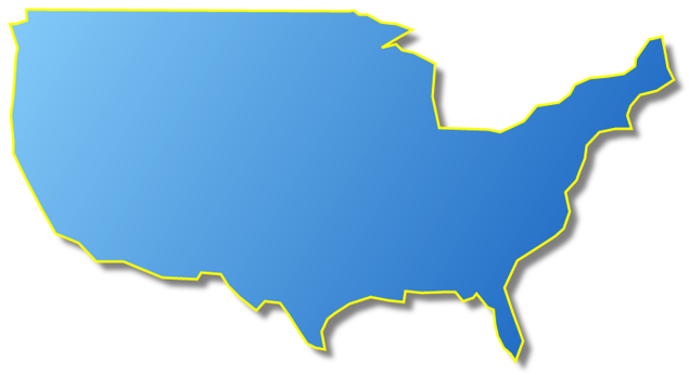 clipart map of usa - photo #41
