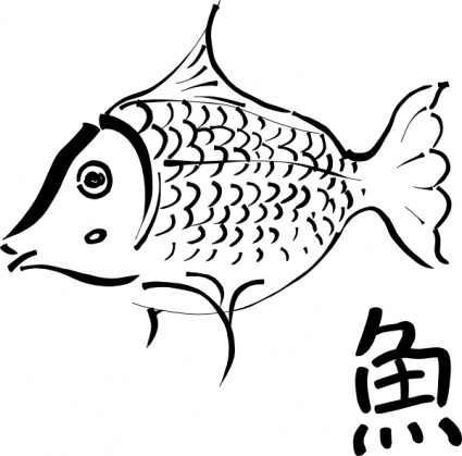 Fish Outline clip art - Download free Other vectors