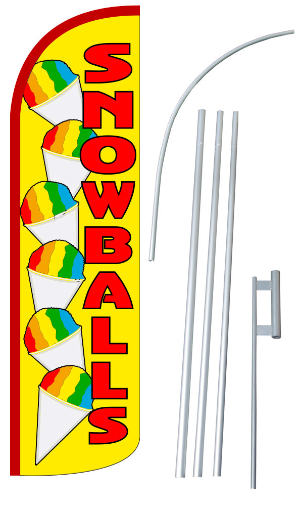 Snowballs Jumbo Swooper Flag Bundle by NEOPLex $85.95