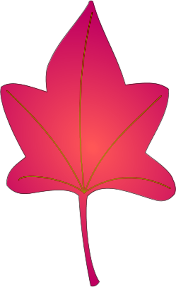 yellow brown autumn leaf - vector Clip Art