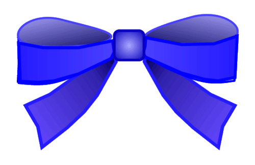 blue bow clipart 8cm wide | Flickr - Photo Sharing!