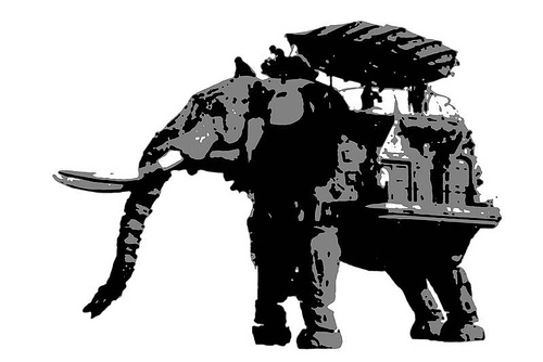 Photo: Stencil Art Royal De Luxe The Elephant | Lurvely