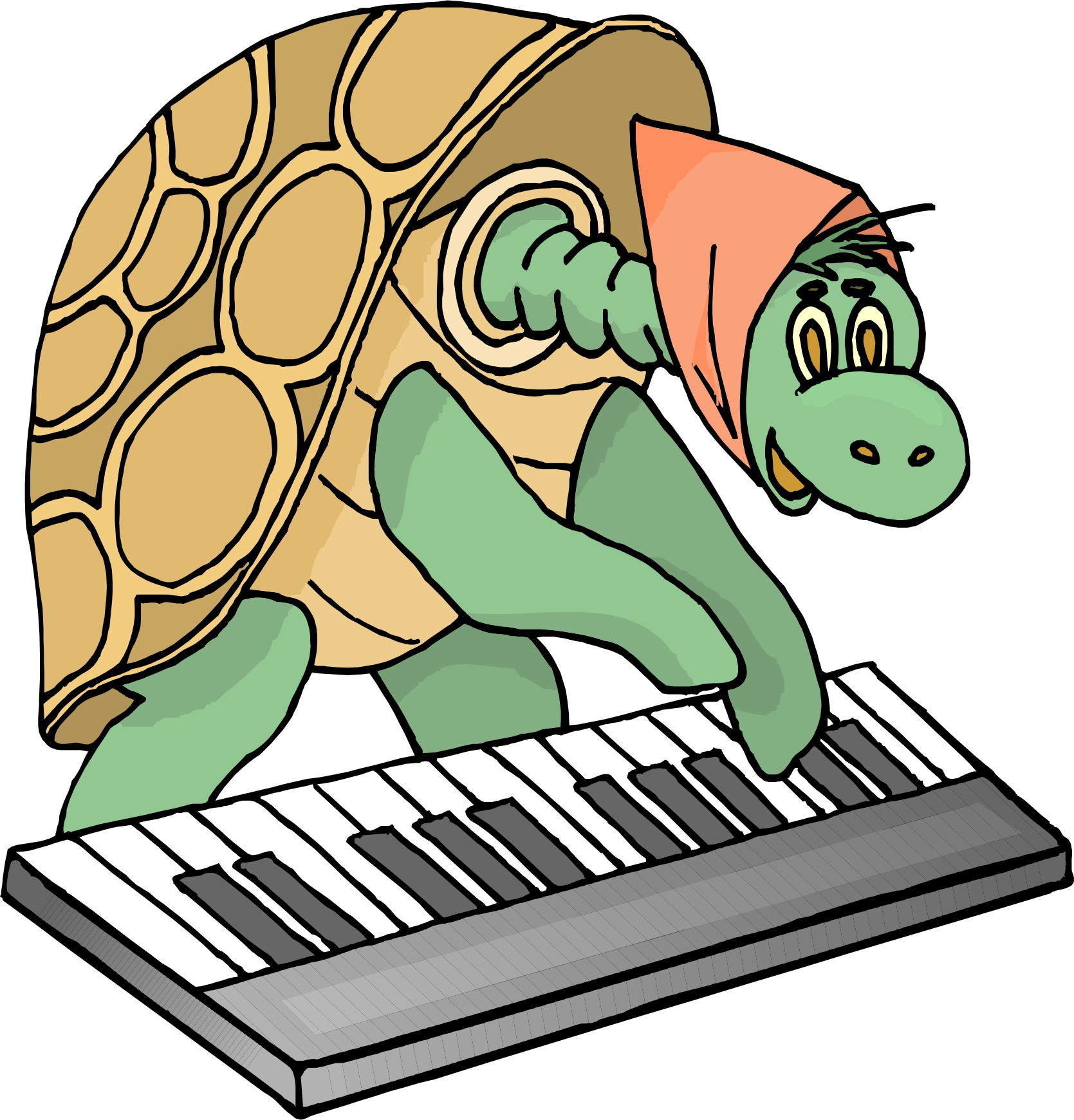 Playing Piano Cartoon Images & Pictures - Becuo