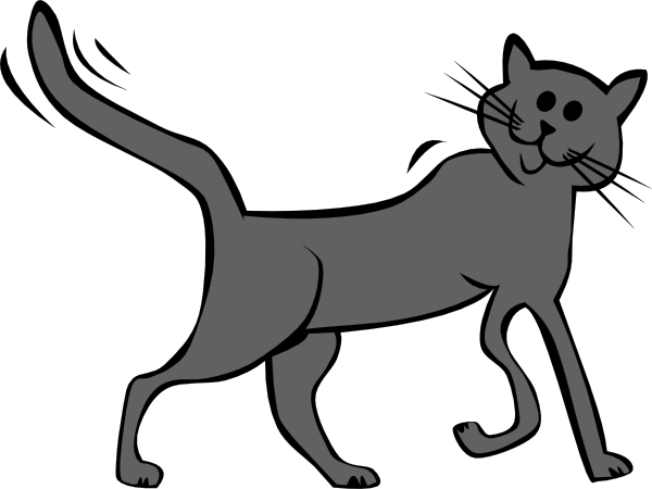 Cartoon Cat clip art - vector clip art online, royalty free ...