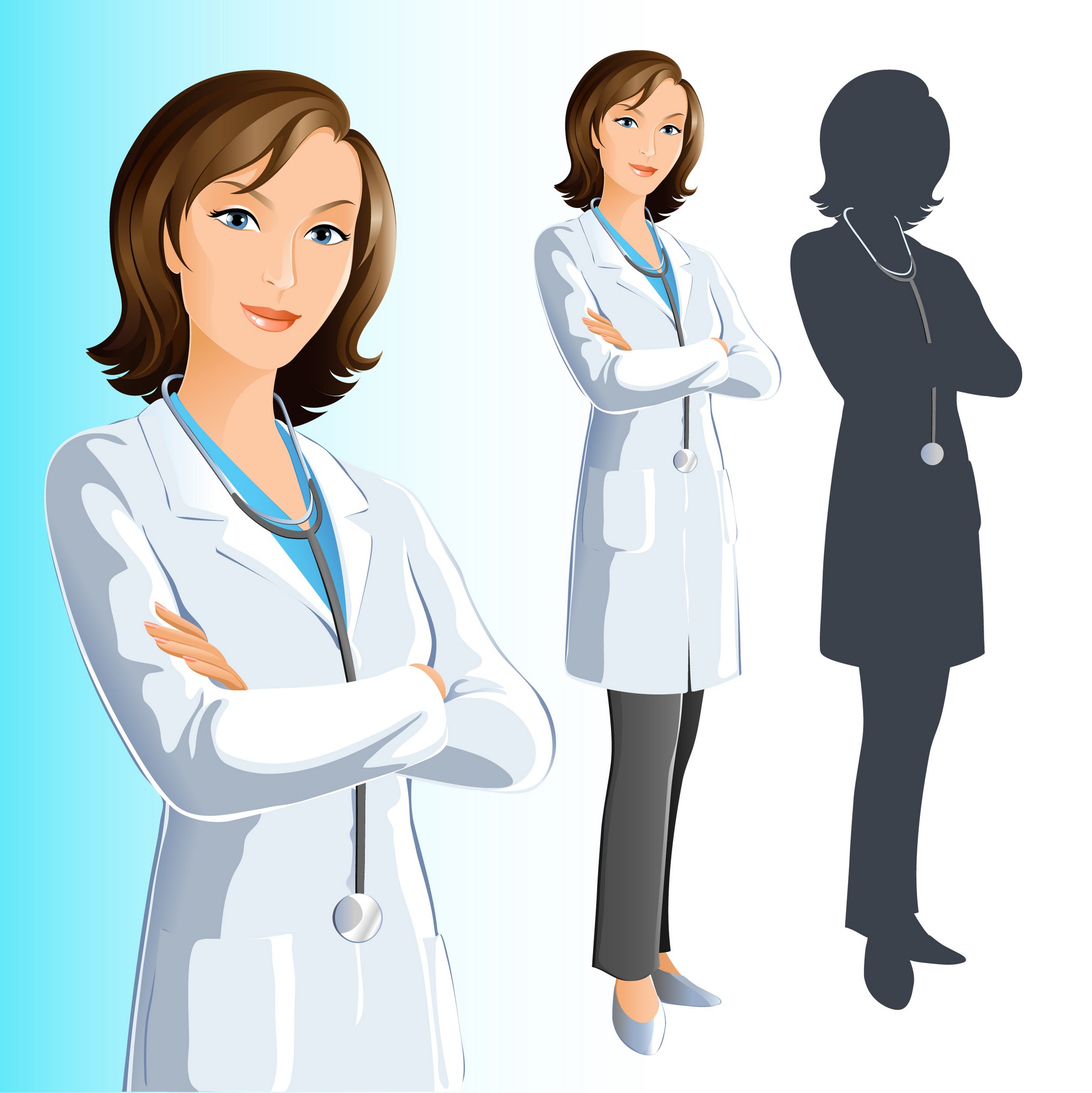 Female Doctor Vector EPS Free Download, Logo, Icons, Brand Emblems