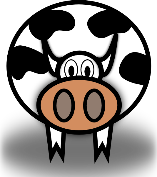 Cow clip art Free Vector / 4Vector