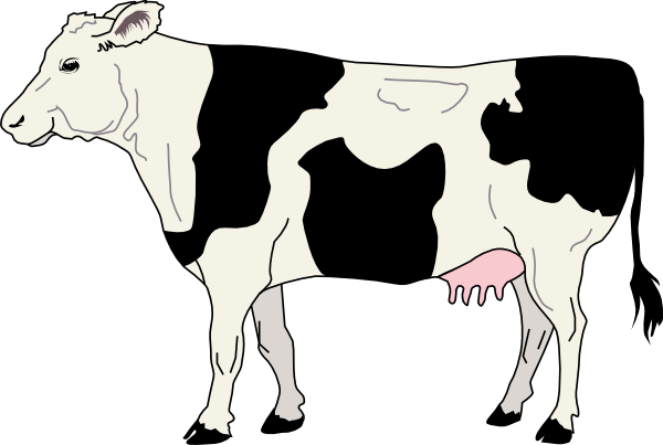Side view Of A Cow Clip art - Animal - Download vector clip art online
