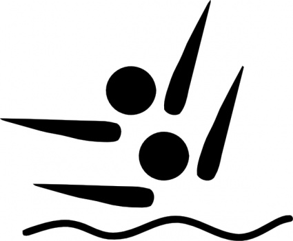 Olympic Sports Synchronized Swimming Pictogram clip art - Download ...