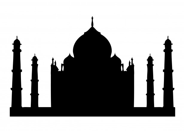 Taj Mahal Silhueta Clipart Foto stock gratuita - Public Domain ...