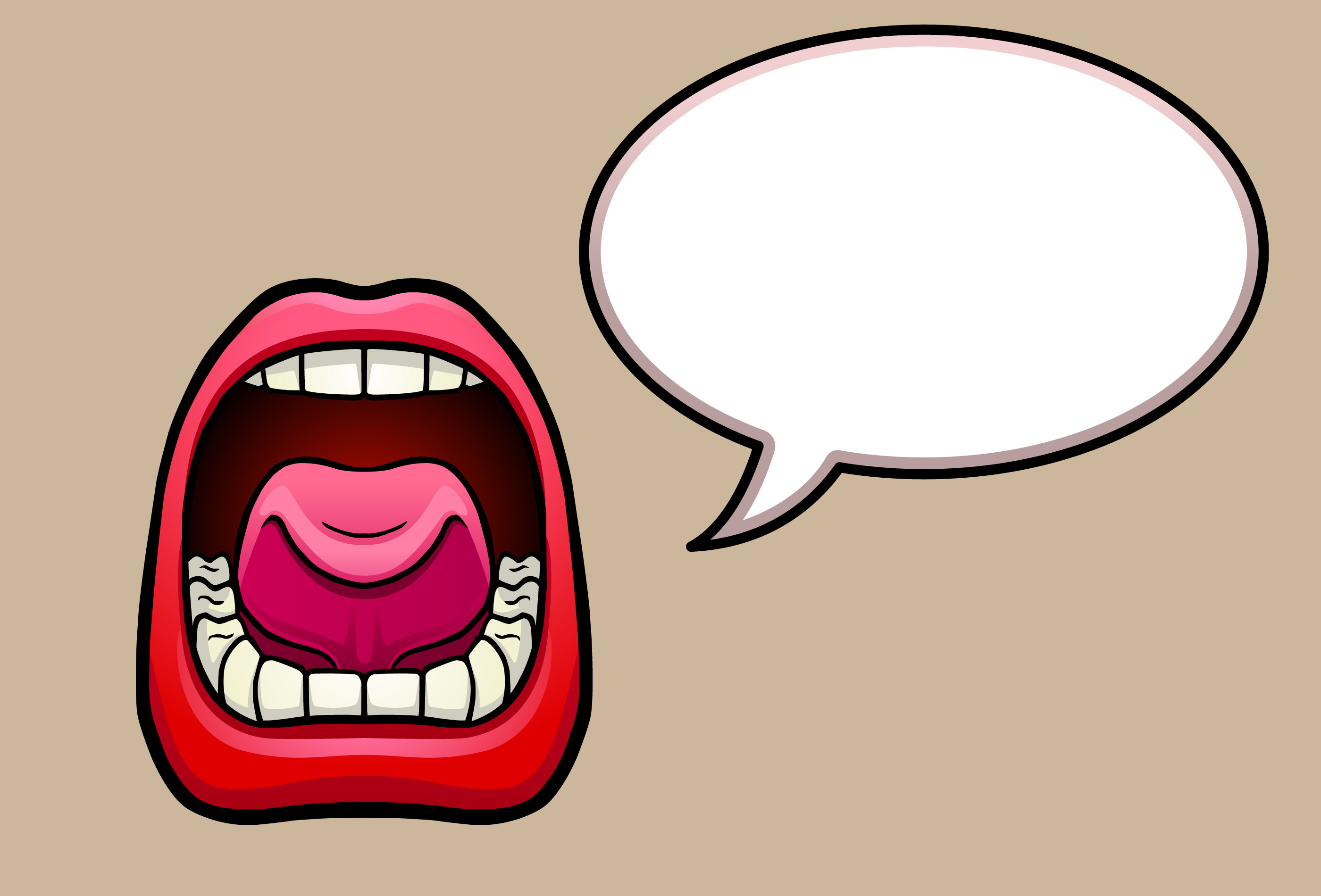 Images For > Talking Mouth Clip Art