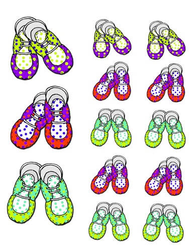 Baby Shoe Clip Art - Think Crafts by CreateForLess